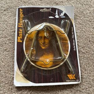 Wall-Collins Solid Brass Plate Holder 1982 *New*